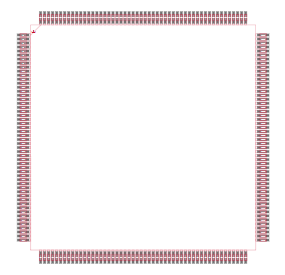 EPM7256SQC208-10 Footprint