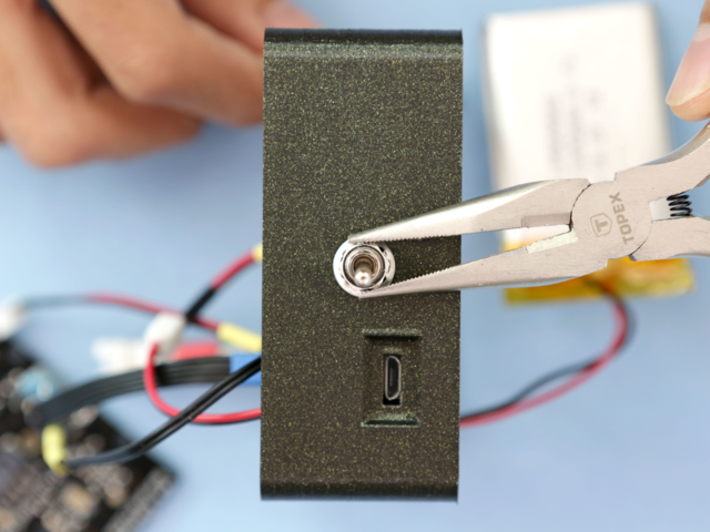 A TOGGLE SWITCH INSTALLATION PROCESS