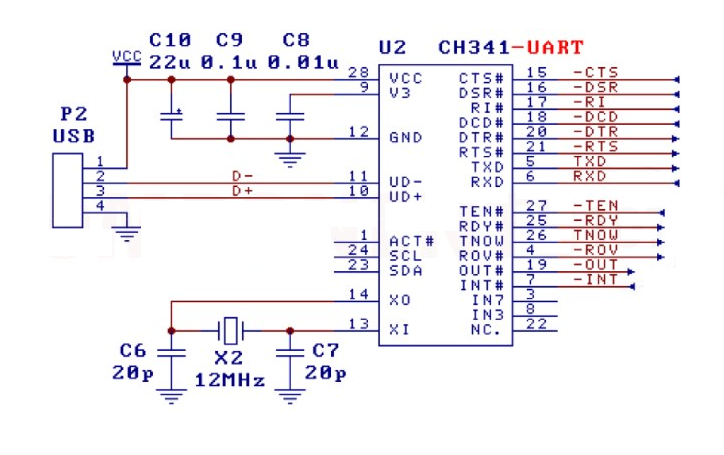 CH341 Schematics