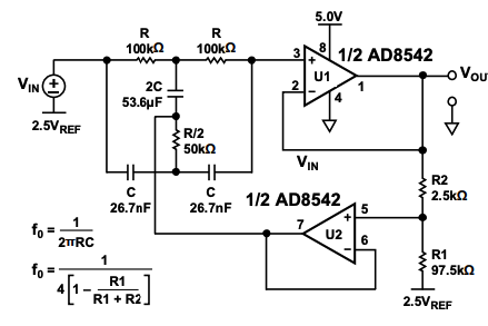 Application Circuit of AD8542AR