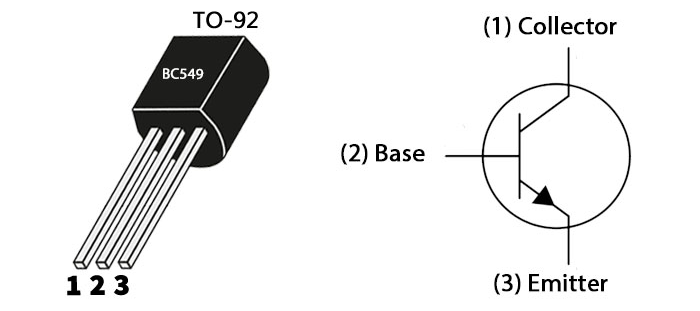 BC549 Pinout Diagram